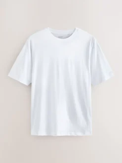 T-Shirts En Hemden*Next Zwart/Wit/grijs/leigrijs/kiezelkleurig/Bruin - Normale Pasvorm - Essential katoenen T-shirts verpakking van 6