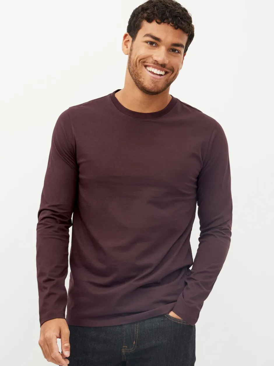 T-Shirts En Hemden*Next - Normale Pasvorm - verpakking van 5 regular-fit T-shirts met lange mouwen van 100% katoen Zwart/wit/marineblauw/groen/bordeauxrood