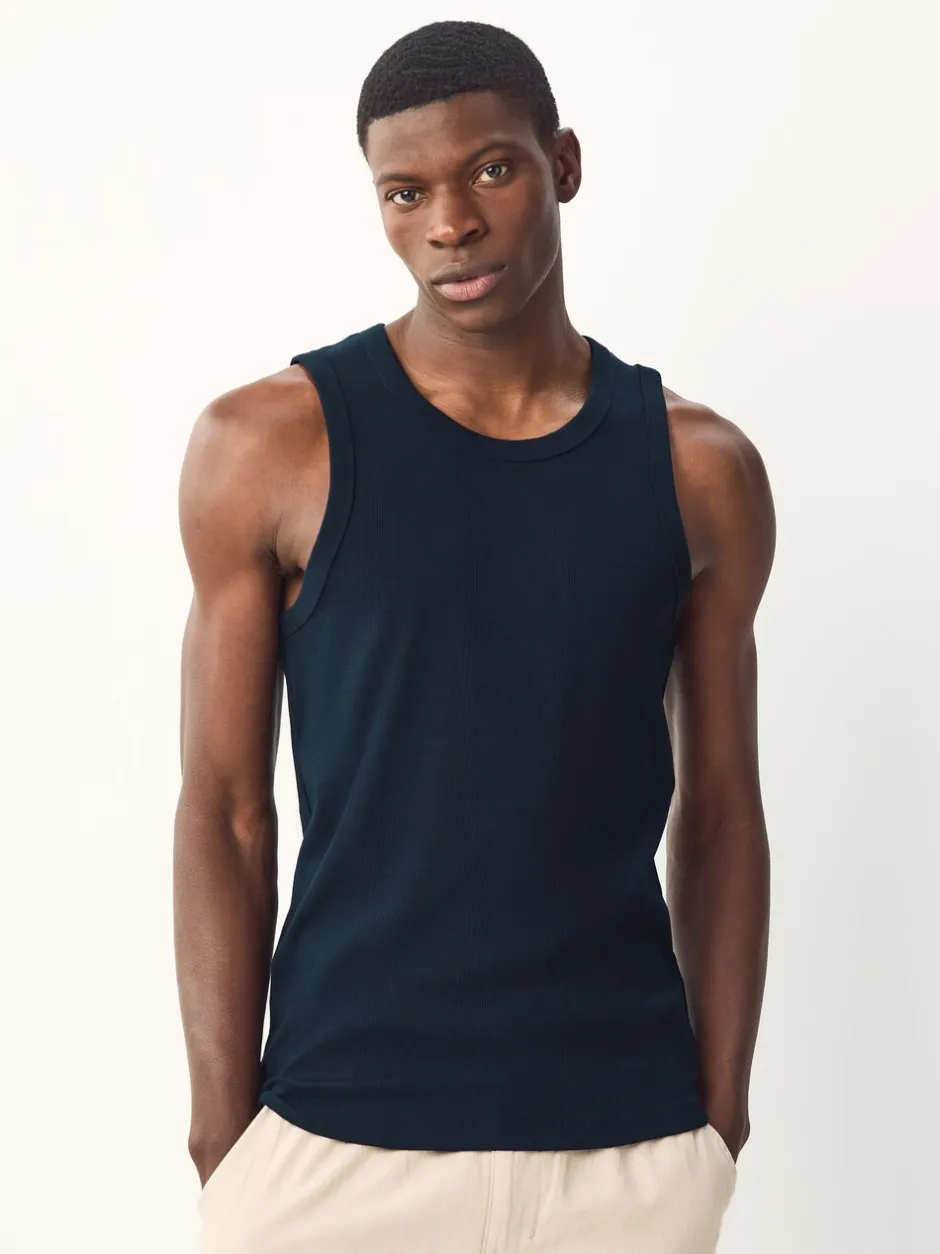 T-Shirts En Hemden*Next Zwart/wit/naturel/marineblauw - 4 Stuks slim-fit - Tricot hemdje