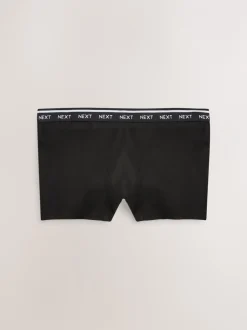 Onderbroeken|Next - 4 Katoenen slipjes met logotailleband Zwart/wit/nude