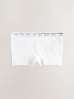Onderbroeken|Next - 4 Katoenen slipjes met logotailleband Zwart/wit/nude