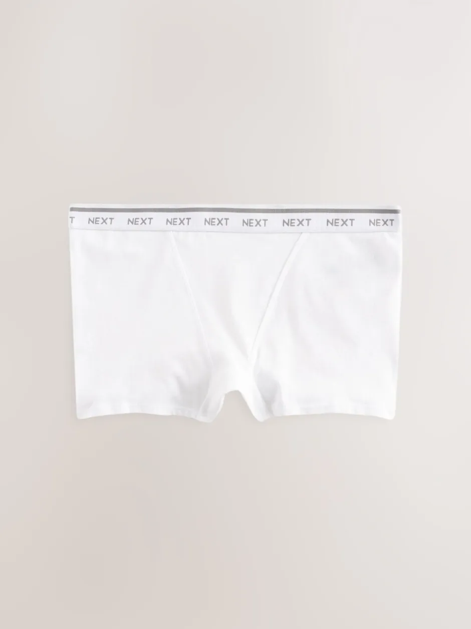 Onderbroeken|Next - 4 Katoenen slipjes met logotailleband Zwart/wit/nude