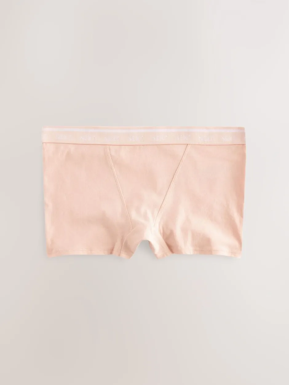 Onderbroeken|Next - 4 Katoenen slipjes met logotailleband Zwart/wit/nude