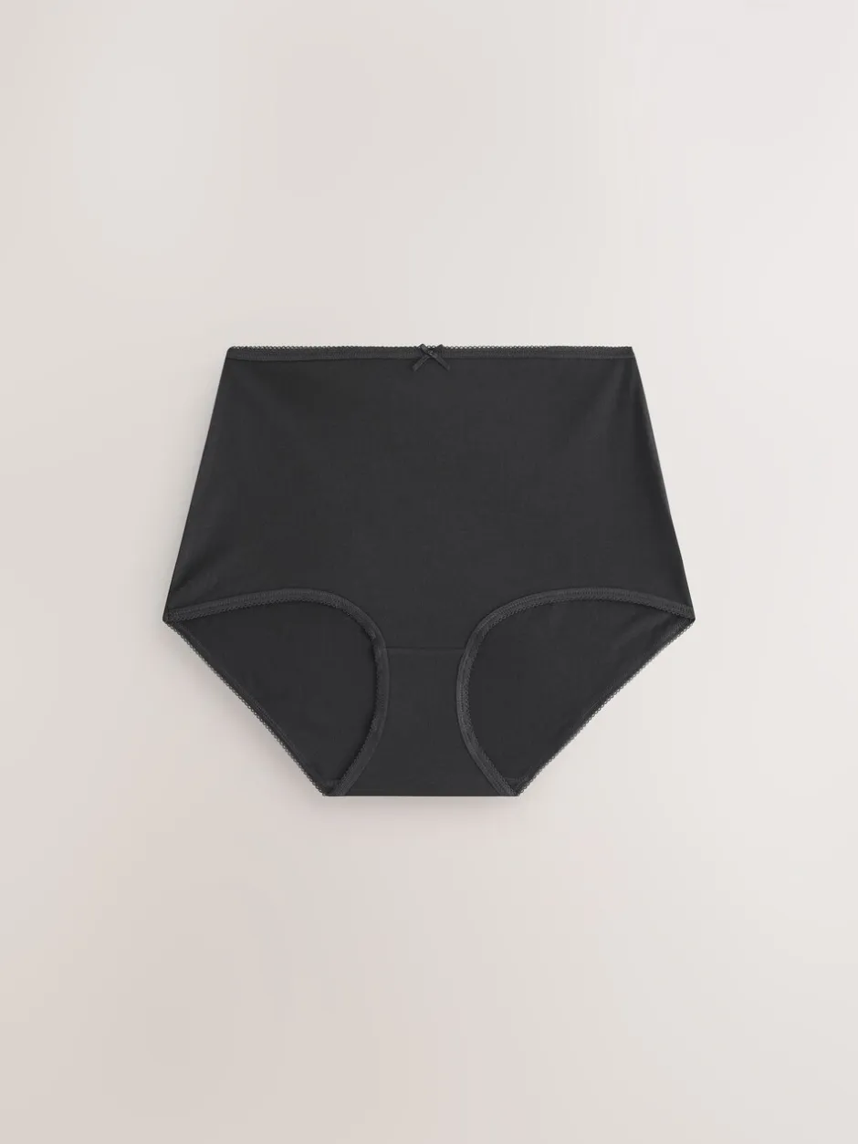Onderbroeken*Next - Full Briefs Cotton Knickers 10 Pack Zwart/wit/pastelroze huidskleur