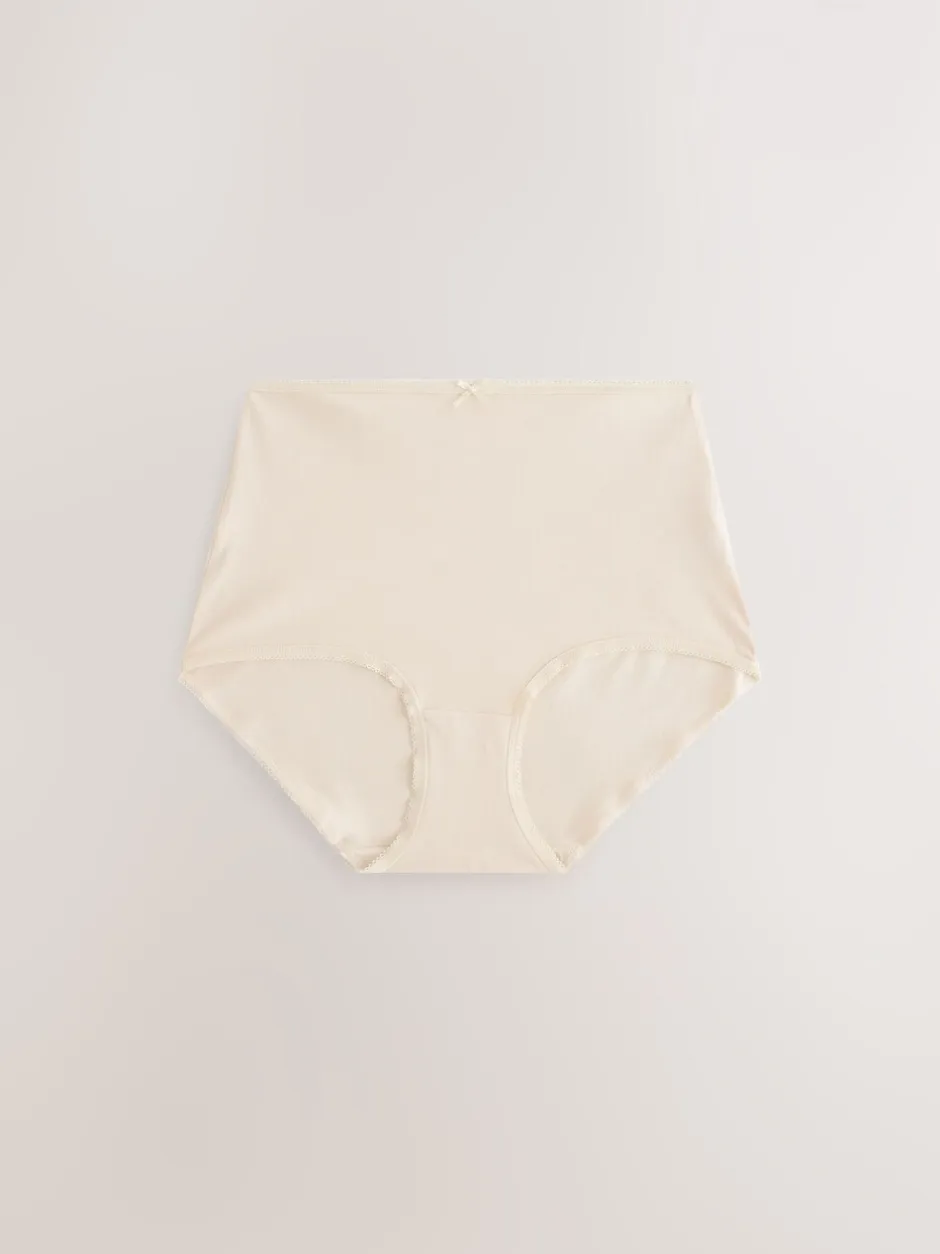 Onderbroeken*Next - Full Briefs Cotton Knickers 10 Pack Zwart/wit/pastelroze huidskleur