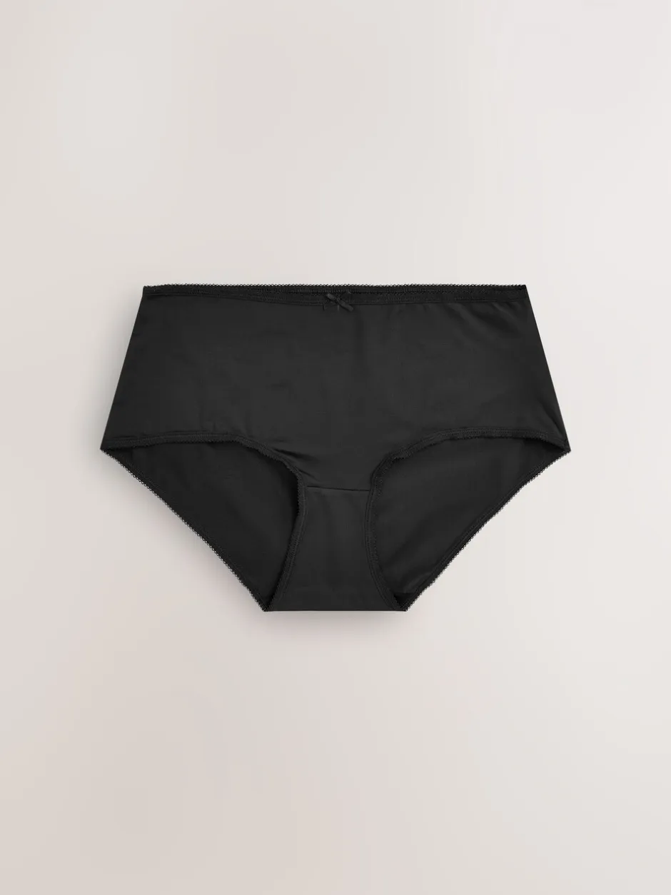 Onderbroeken|Next - Set van 7 slipjes van microvezels Zwart/wit/praline huidskleur