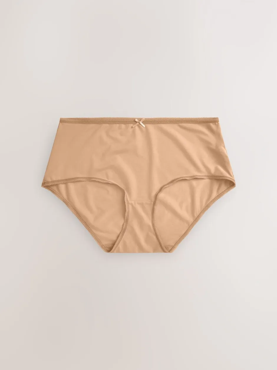 Onderbroeken|Next - Set van 7 slipjes van microvezels Zwart/wit/praline huidskleur