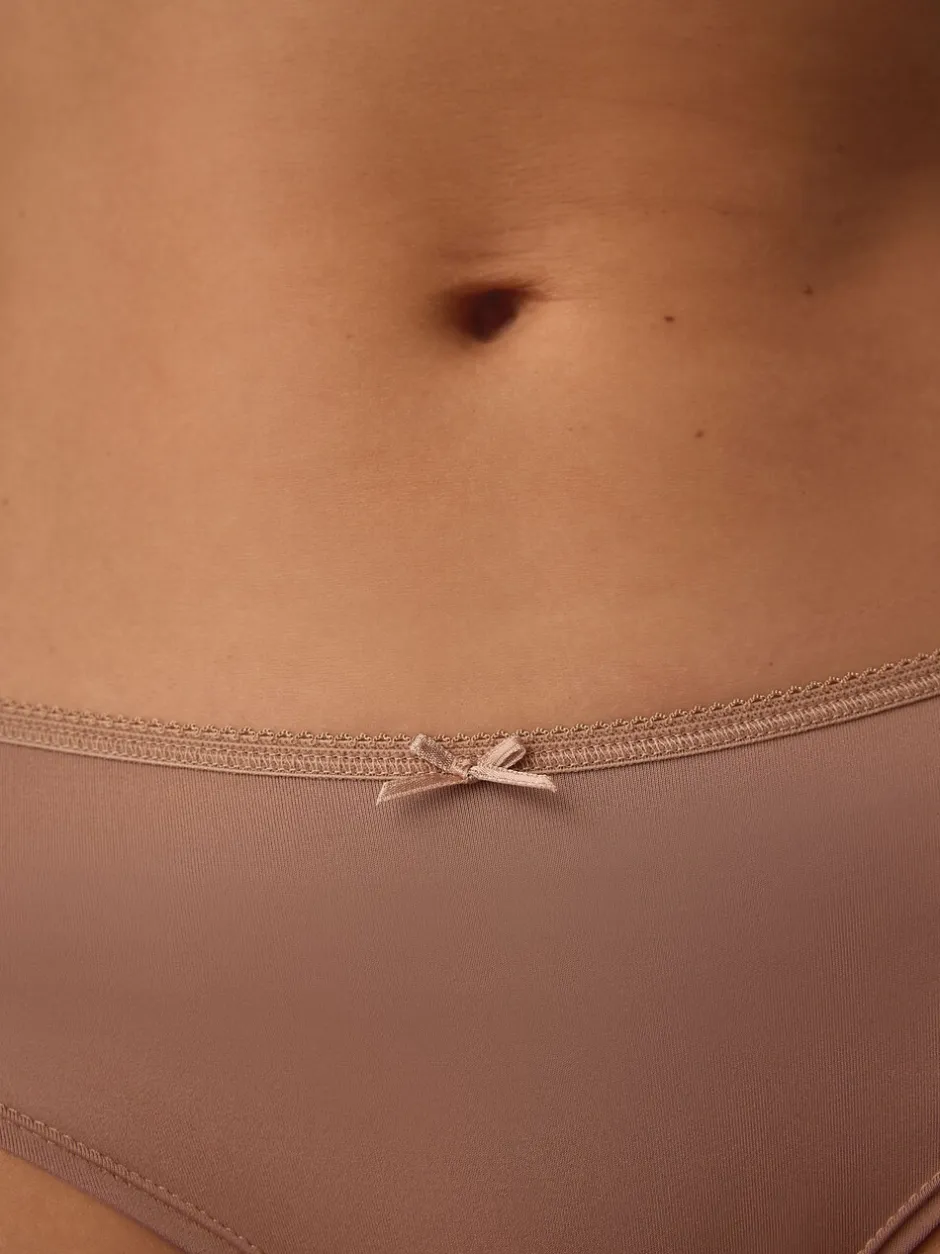 Onderbroeken*Next - Set van 5 slipjes van microvezels Zwart/wit/praline huidskleur