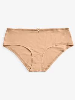 Onderbroeken*Next - Set van 5 slipjes van microvezels Zwart/wit/praline huidskleur
