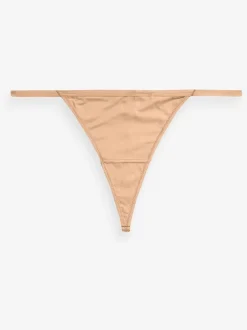 Onderbroeken|Next Zwart/wit/praline huidskleur - Set van 5 slipjes van microvezels