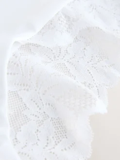 Onderbroeken*Next Zwart/wit/praline huidskleur - Microvezel & Kant Hoge Taille Slip 3 Pak